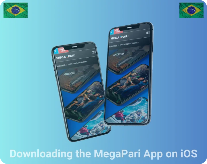 Baixando o Aplicativo Megapari no iOS para Jogadores Brasileiros
